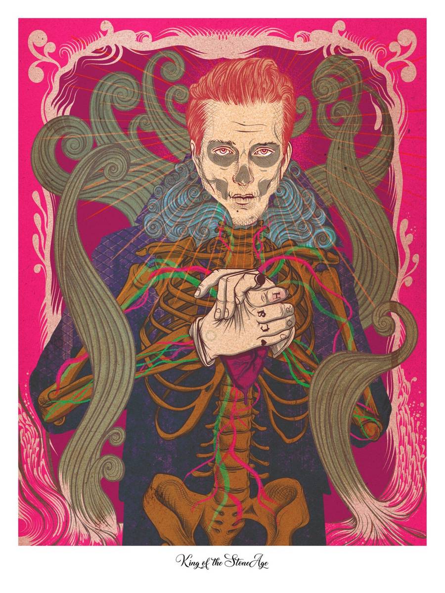Queens of the Stone Age — Fine Art Print Carlos Olmo